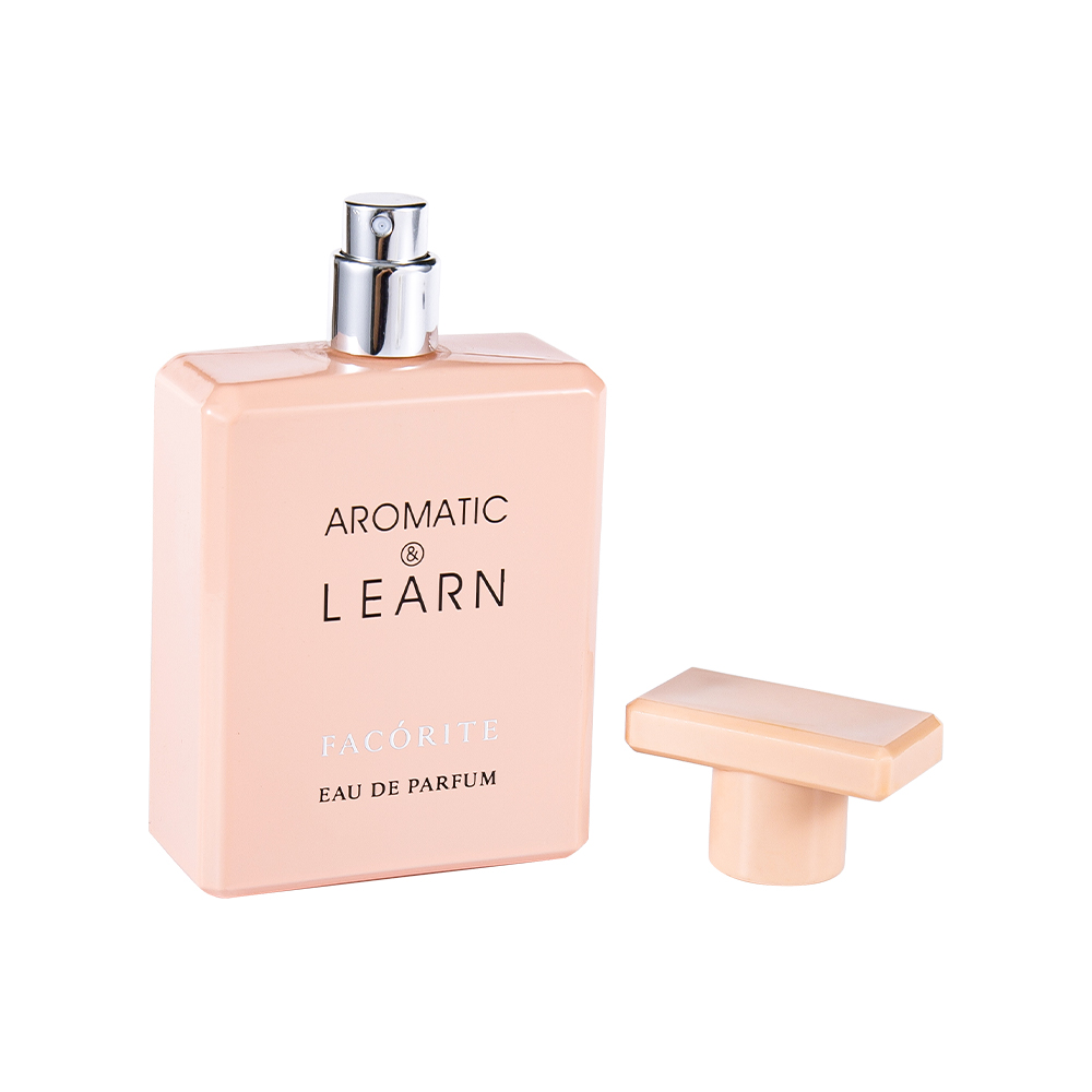 KY1490-WJ2155 50ML potiahnutá obdĺžniková sklenená fľaša na parfumy s lesklým uzáverom