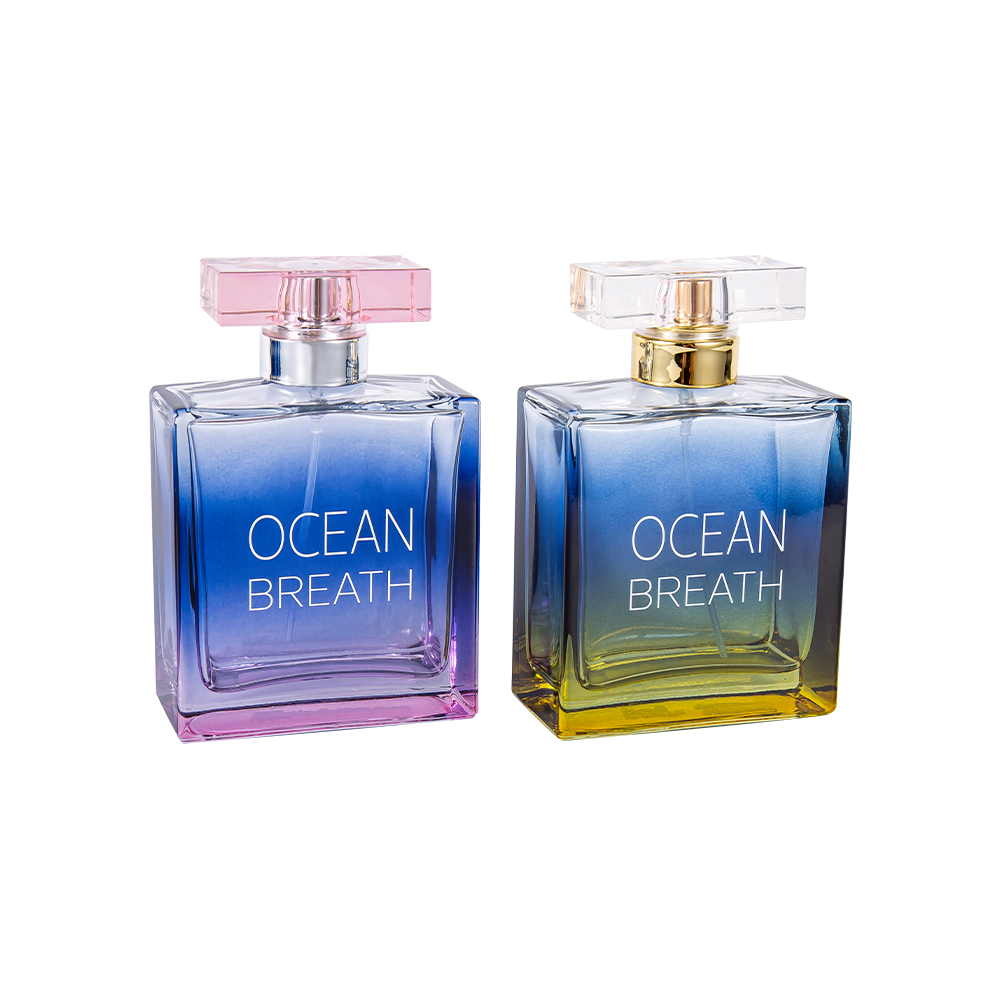 GC4375-WJ208 100 ml dvojfarebná sklenená fľaša na parfumy s povrchovou úpravou Surlyn s UV povlakom