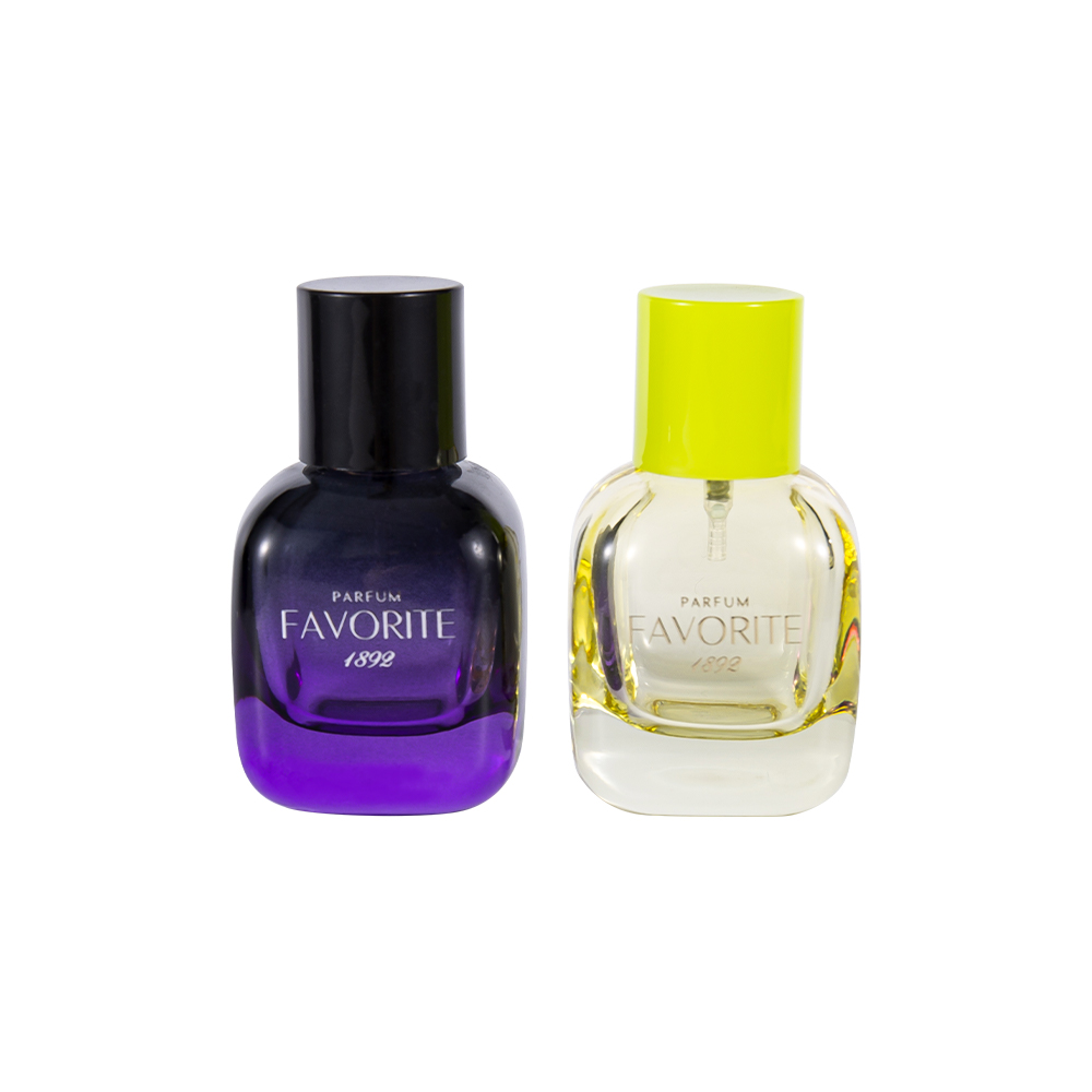 GC4868-WJ2445 30ml dekoratívna sklenená fľaša na parfumy s PP uzáverom, viackapacitná séria