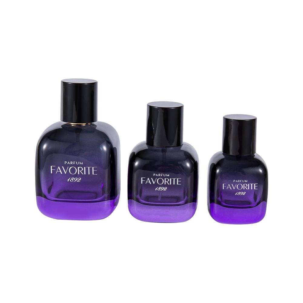 GC4869-WJ2531 50 ml dekoratívna sklenená fľaša na parfumy s PP uzáverom, viackapacitná séria