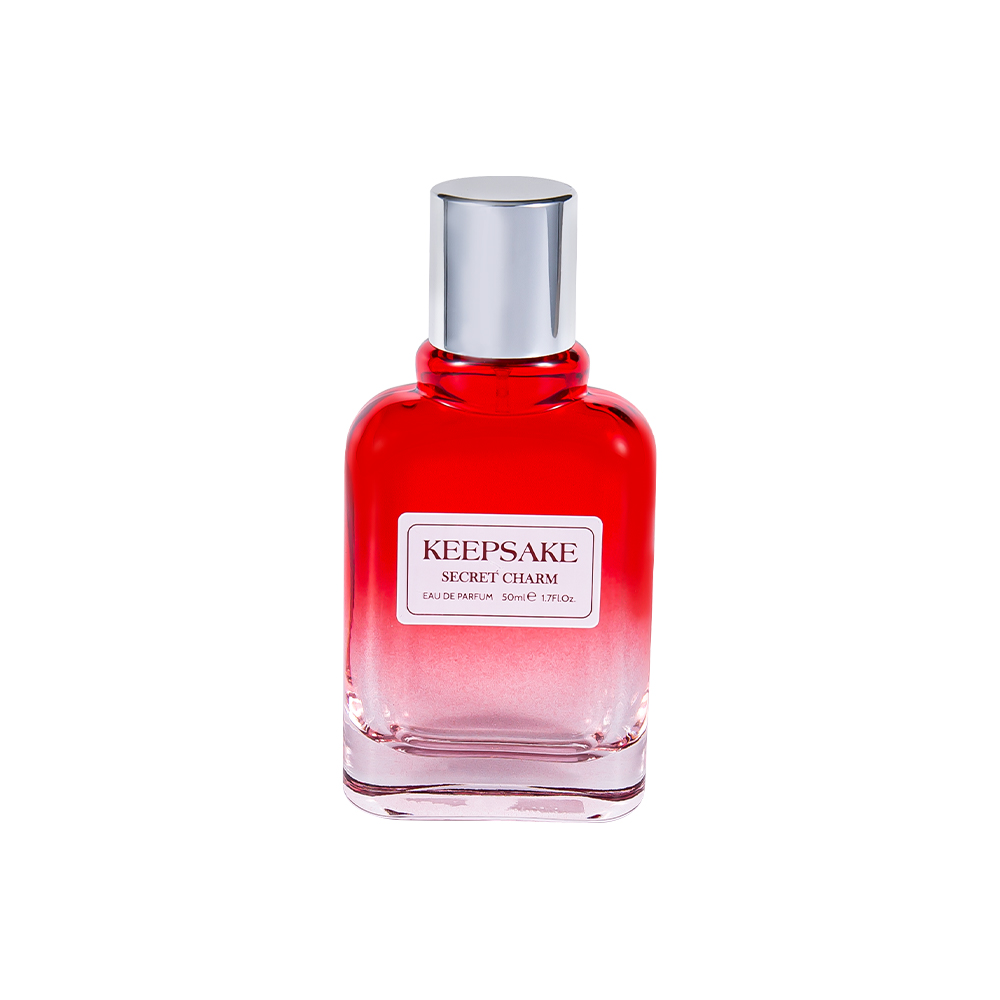 KY861-WJ412 50 ml úplne nová prázdna sklenená fľaša na parfum s lesklým strieborným uzáverom